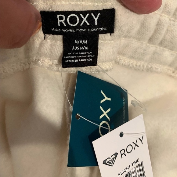 Roxy Flight Time Cargo Pocket Sweatpants Metro Heather Medium NWT - Picture 4 of 8